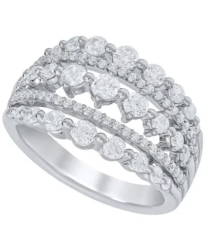 Macy's White Diamond Ring (1-1/2 Ct. T.w.) In 14k White Gold