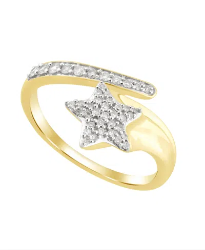 Macy's White Diamond Ring (1/4 Ct. T.w.) In 10k Yellow Gold