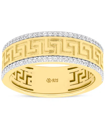 Macy's White Diamond Ring (1/4 Ct. T.w.) In 14k Gold Plated With Sterling Silver In Multi