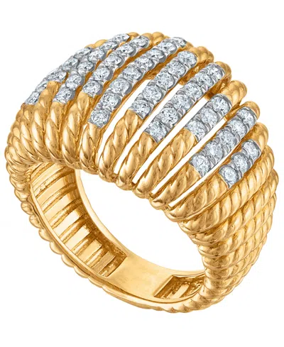 Macy's White Diamond Ring (1/4 Ct. T.w.) In 14k Yellow Gold
