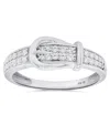 Macy's White Diamond Ring (1/4 Ct. T.w.) In Sterling Silver In Silver