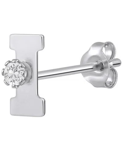 Macy's White Topaz Stud Earrings In 14k Yellow Gold (also Available In 14k White Gold) In Neutral