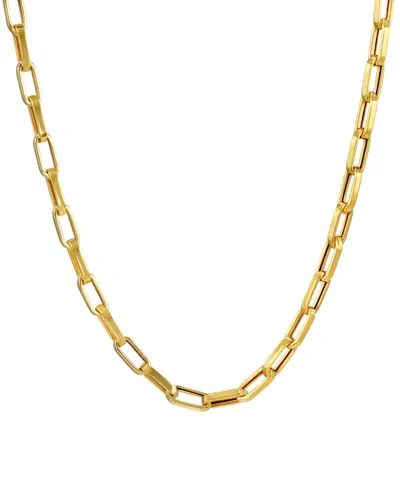 Macy's Wide Paperclip Chain 20" Necklace In 10k Yellow Gold