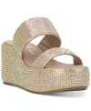 Macy's Wild Pair Women's Laelyn Wedge Sandals, Exclusively At  In Gold