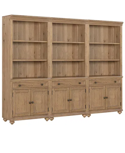 Macy's Willowmere 3-piece Bookcase Set,  Exclusive In Brown