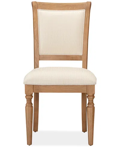 Macy's Willowmere Dining Chair With Upholstered Seat, Created For . In Brown
