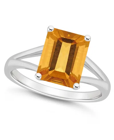 Macy's Women's Citrine (3-1/6 Ct.t.w.) Ring In Sterling Silver