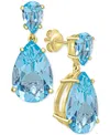 Macy's Women's Drop Earrings In Sterling Silver