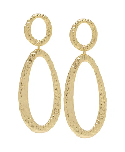 Macy's Women's Oval Drop Stud Earrings In Gold