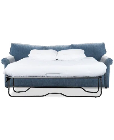 Macy's Wrenley 88" Fabric Queen Sleeper Sofa, Created For  In Amici Denim