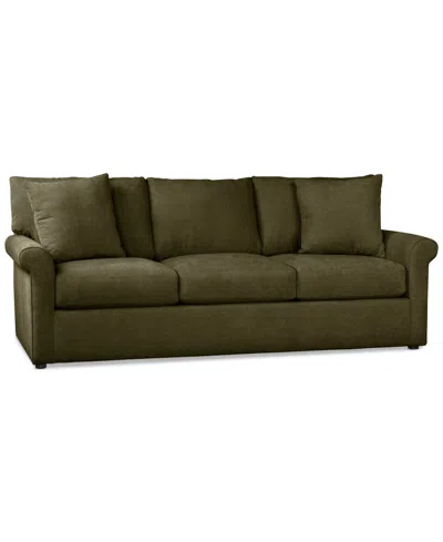 Macy's Wrenley 88" Fabric Sofa, Created For  In Camila Olive