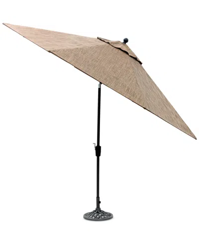 Macy's Wythburn Mix And Match Sling 11' Umbrella, Created For  In Mocha Grey Sling,pewter