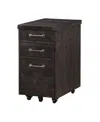 Macy's Yosemite 28" Wood Rollling File Cabinet In Cafe