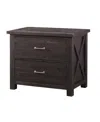 Macy's Yosemite 31" Wood Lateral File Cabinet In Cafe