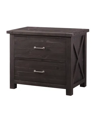 Macy's Yosemite 31" Wood Lateral File Cabinet In Cafe