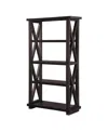Macy's Yosemite 68" Wood Bookcase In Cafe