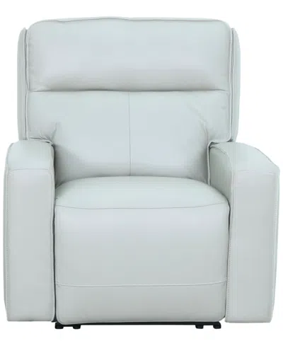 Macy's Zackary Dual Power Motion Zero Gravity Glider Recliner,  Exclusive In Blue