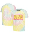 Mad Engine Big Boys And Girls Marvel Logo Drip Tie-dye Graphic T-shirt In Blue,no Color