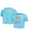 Mad Engine Big Girls  Blue The Little Mermaid Mermaid Hair Don't Care Cropped T-shirt In Blue
