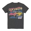 Mad Engine Corvette Little & Big Kid Boys Crew Neck Short Sleeve Regular Fit Graphic T-shirt In Black