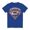Mad Engine Little & Big Kid Boys Crew Neck Short Sleeve Regular Fit Superman Graphic T-shirt In Blue