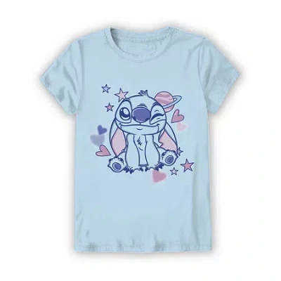 Mad Engine Little & Big Kid Girls Crew Neck Short Sleeve Regular Fit Graphic T-shirt In Blue