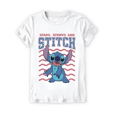 Mad Engine Little & Big Kid Girls Round Neck Short Sleeve Regular Fit Graphic T-shirt In White