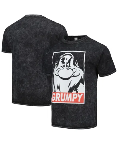 Mad Engine Men's And Women's Black Disney Merchandise Grumpy Graphic T-shirt