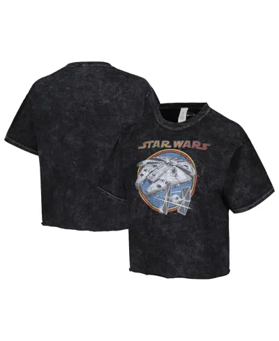 Mad Engine Men's And Women's Black Star Wars Battleship Tie-dye T-shirt