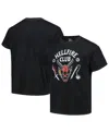 Mad Engine Men's And Women's  Black Stranger Things Hellfire Club Graphic T-shirt In Black