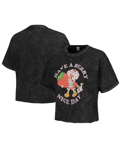 Mad Engine Men's And Women's  Black Strawberry Shortcake Have A Berry Nice Day T-shirt