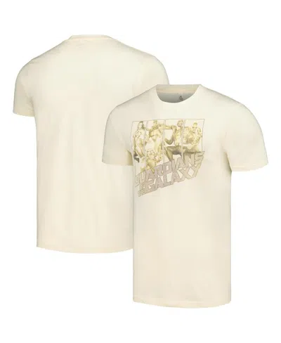 Mad Engine Men's And Women's  Cream Marvel Guardians Of The Galaxy Panels T-shirt
