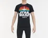 Mad Engine Men's X-wing Starfighter 1977 Vintage Style Cotton Blend Tee In Black In Black