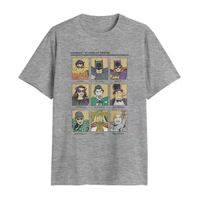 Mad Engine Mens Crew Neck Short Sleeve Regular Fit Dc Comics Graphic T-shirt In Gray