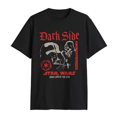 Mad Engine Mens Crew Neck Short Sleeve Regular Fit Star Wars Graphic T-shirt In Black