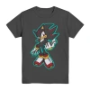 Mad Engine Shadow Little & Big Kid Boys Crew Neck Short Sleeve Regular Fit Sonic The Hedgehog Graphic T-shirt In Black