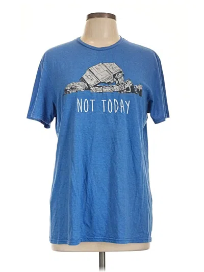 Pre-owned Mad Engine Short Sleeve T-shirt In Blue