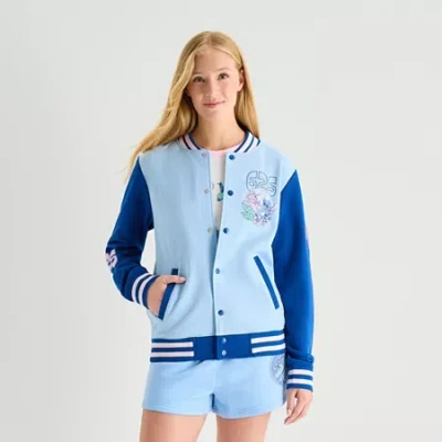Mad Engine Stitch Bomber Jacket Womens Juniors Bomber Jacket In Blue