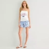 Mad Engine Stitch Boxer Short Womens Juniors Pull-on Short In Multi