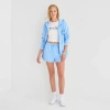Mad Engine Stitch Fleece Short Womens Juniors Pull-on Short In Blue