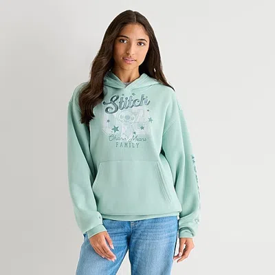 Mad Engine Stitch Hoodie Womens Long Sleeve Embroidered Fleece Hoodie In Transparent