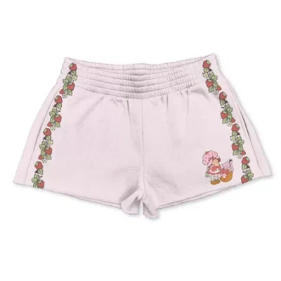 Mad Engine Strawberry Short Juniors Womens High Rise Juniors Pull-on Short In Pink