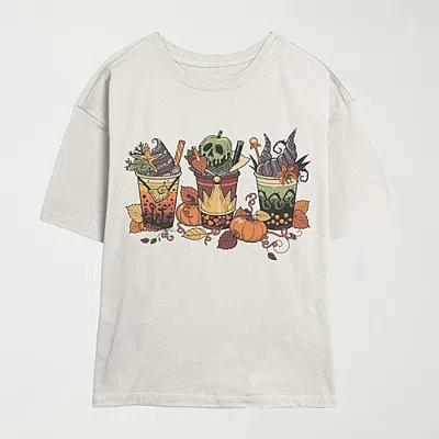 Mad Engine Womens Crew Neck Short Sleeve Regular Fit Ursula Graphic T-shirt In Beige