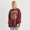Mad Engine Womens Juniors Crew Neck Long Sleeve Harry Potter Sweatshirt In Red