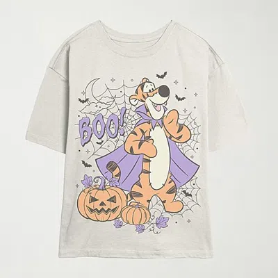 Mad Engine Womens Juniors Crew Neck Short Sleeve Boxy Fit Toy Story Graphic T-shirt In Beige