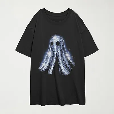 Mad Engine Womens Juniors Crew Neck Short Sleeve Oversized Winnie The Pooh Graphic T-shirt In Black