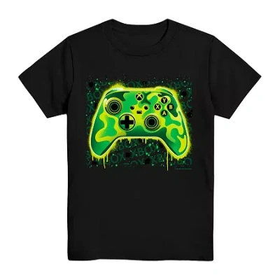 Mad Engine Xbox Little & Big Kid Boys Crew Neck Short Sleeve Regular Fit Graphic T-shirt In Multi