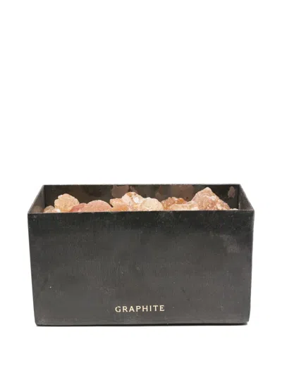 Mad Et Len Amber Stone Box (7cm) In Black