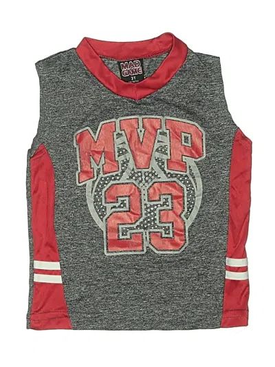 Pre-owned Mad Game Kids' Sleeveless T-shirt In Gray