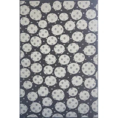 Mad Mats 6' X 9' Double Polka Outdoor Mat, Brown